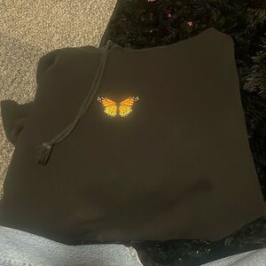 Black brandy Melville oversized hoodie